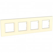 Рамка 4-постовая Schneider Electric Unica Quadro слоновая кость MGU2.708.25