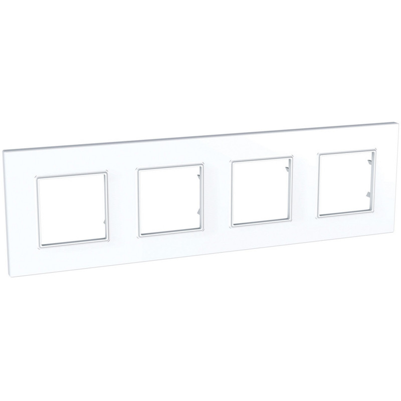 Рамка 4-постовая Schneider Electric Unica Quadro белый MGU2.708.18