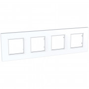 Рамка 4-постовая Schneider Electric Unica Quadro белый MGU2.708.18