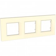Рамка 3-постовая Schneider Electric Unica Quadro слоновая кость MGU2.706.25