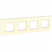 Рамка 4-постовая Schneider Electric Unica Quadro слоновая кость MGU2.708.25