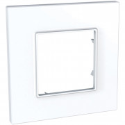 Рамка 1-постовая Schneider Electric Unica Quadro белый MGU2.702.18