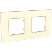 Рамка 2-постова Schneider Electric Unica Quadro слонова кістка MGU2.704.25