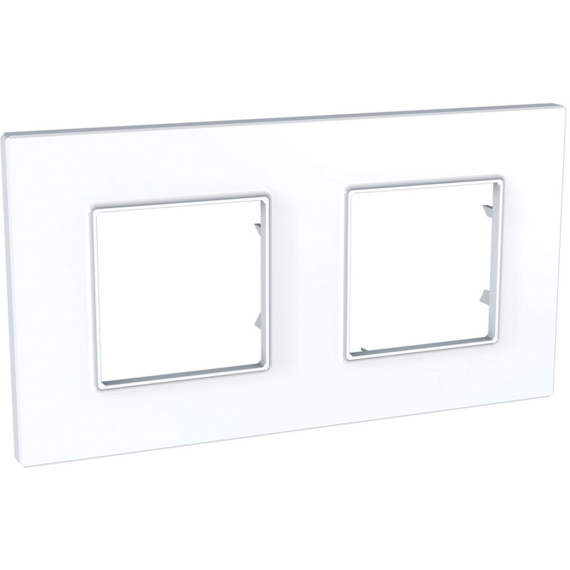 Рамка 2-постовая Schneider Electric Unica Quadro белый MGU2.704.18