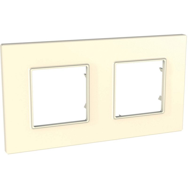 Рамка 2-постовая Schneider Electric Unica Quadro слоновая кость MGU2.704.25