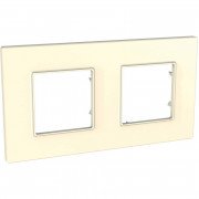 Рамка 2-постовая Schneider Electric Unica Quadro слоновая кость MGU2.704.25