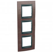 Рамка 3-постовая Schneider Electric Unica Top вертикальная табак/графит MGU66.006V.2M4
