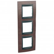 Рамка 3-постовая Schneider Electric Unica Top вертикальная табак/графит MGU66.006V.2M4