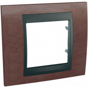 Рамка 1-постовая Schneider Electric Unica Top табак/графит MGU66.002.2M4