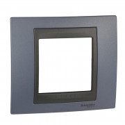 Рамка 1-постовая Schneider Electric Unica Top голубой берилл/графит MGU66.002.298