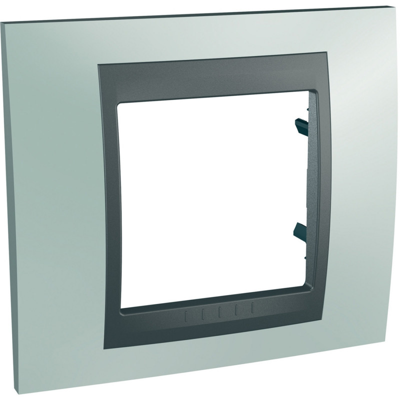 Рамка 1-постовая Schneider Electric Unica Top изумрудный/графит MGU66.002.294