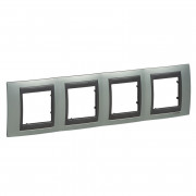 Рамка 4-постовая Schneider Electric Unica Top изумрудный/графит MGU66.008.294