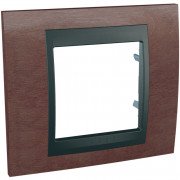 Рамка 1-постовая Schneider Electric Unica Top табак/графит MGU66.002.2M4