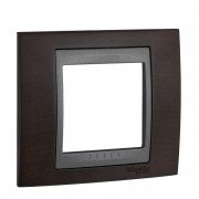 Рамка 1-постовая Schneider Electric Unica Top венге/графит MGU66.002.2M3