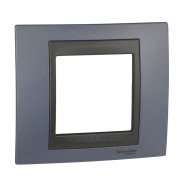 Рамка 1-постовая Schneider Electric Unica Top голубой берилл/графит MGU66.002.298