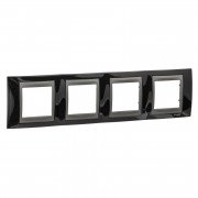 Рамка 4-постовая Schneider Electric Unica Top черный родий/графит MGU66.008.293