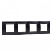 Рамка 4-постовая Schneider Electric Unica Top металлик/графит MGU66.008.297