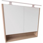 Зеркальный шкаф Radaway Silvia 80 ДСП/МДФ белый/дуб ватан M43080-12-03