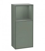 Шкафчик для ванной Villeroy & Boch Finion 41,8х93,6х27 см петли слева с подсветкой МДФ оливковый матовый лак F520GMGM