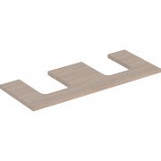Стільниця Geberit One 120x3x47 см з подвійним вирізом ДСП дуб 505.335.00.5
