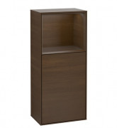 Шкафчик для ванной Villeroy & Boch Finion 41,8х93,6х27 см петли справа с подсветкой ДСП шпон грецкого ореха F530GNGN