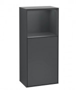 Шкафчик для ванной Villeroy & Boch Finion 41,8х93,6х27 см петли справа с подсветкой МДФ темно-синий матовый лак F530HGHG