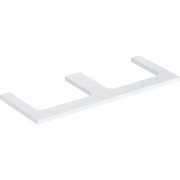 Стільниця Geberit One 120x3x47 см із подвійним вирізом ДСП білий матовий 505.345.00.2