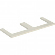 Стільниця Geberit One 120x3x47 см з подвійним вирізом ДСП пісочно-сірий глянсовий 505.345.00.4