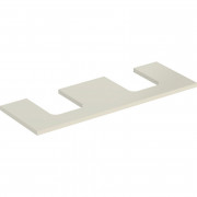 Стільниця Geberit One 135x3x47 см з подвійним вирізом ДСП пісочно-сірий глянсовий 505.276.00.4