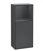 Шкафчик для ванной Villeroy & Boch Finion 41,8х93,6х27 см петли справа с подсветкой МДФ темно-синий матовый лак F530HGHG