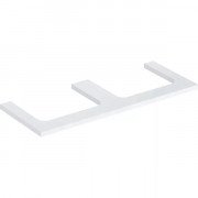 Стільниця Geberit One 120x3x47 см із подвійним вирізом ДСП білий матовий 505.345.00.2