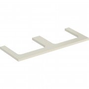 Стільниця Geberit One 120x3x47 см з подвійним вирізом ДСП пісочно-сірий глянсовий 505.345.00.4