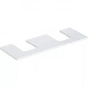 Столешница Geberit One 135x3x47 см с двойным вырезом ДСП белый матовый 505.276.00.2