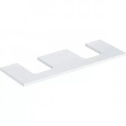 Столешница Geberit One 135x3x47 см с двойным вырезом ДСП белый матовый 505.276.00.2