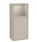 Шкафчик для ванной Villeroy & Boch Finion 41,8х93,6х27 см петли справа с подсветкой МДФ песок матовый лак F530HHHH