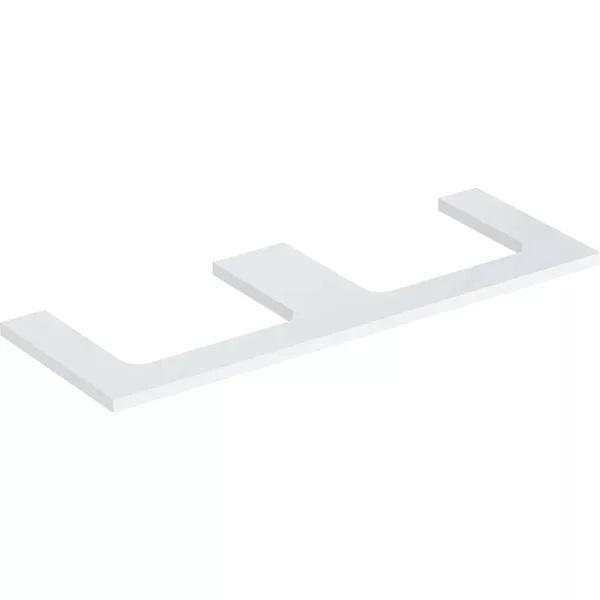 Столешница Geberit One 135x3x47 см с двойным вырезом ДСП белый матовый 505.286.00.2