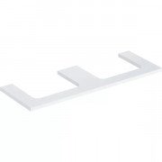 Столешница Geberit One 135x3x47 см с двойным вырезом ДСП белый матовый 505.286.00.2