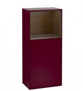 Шкафчик для ванной Villeroy & Boch Finion 41,8х93,6х27 см петли справа с подсветкой МДФ пион матовый лак/шпон грецкого ореха G530GNHB