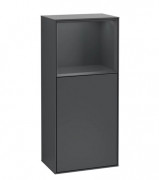 Шкафчик для ванной Villeroy & Boch Finion 41,8х93,6х27 см петли справа с подсветкой МДФ темно-синий матовый лак G530HGHG