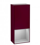 Шкафчик для ванной Villeroy & Boch Finion 41,8х93,6х27 см петли слева с подсветкой МДФ пион матовый лак/светло-серый матовый лак F540GJHB