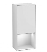 Шкафчик для ванной Villeroy & Boch Finion 41,8х93,6х27 см петли слева с подсветкой МДФ белый матовый лак F540MTMT