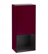 Шкафчик для ванной Villeroy & Boch Finion 41,8х93,6х27 см петли слева с подсветкой МДФ пион матовый лак/черный матовый лак F540PDHB