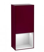 Шкафчик для ванной Villeroy & Boch Finion 41,8х93,6х27 см петли слева с подсветкой МДФ пион матовый лак/белый матовый лак F540MTHB