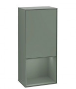 Шкафчик для ванной Villeroy & Boch Finion 41,8х93,6х27 см петли слева с подсветкой МДФ оливковый матовый лак F540GMGM