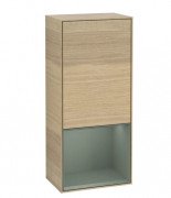 Шкафчик для ванной Villeroy & Boch Finion 41,8х93,6х27 см петли слева с подсветкой ДСП шпон дуба/оливковый матовый лак F540GMPC