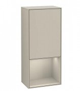 Шкафчик для ванной Villeroy & Boch Finion 41,8х93,6х27 см петли слева с подсветкой МДФ песок матовый лак F540HHHH