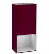 Шкафчик для ванной Villeroy & Boch Finion 41,8х93,6х27 см петли слева с подсветкой МДФ пион матовый лак/светло-серый матовый лак G540GJHB