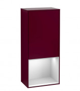 Шкафчик для ванной Villeroy & Boch Finion 41,8х93,6х27 см петли слева с подсветкой МДФ пион матовый лак/белый матовый лак G540MTHB