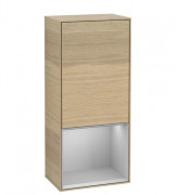 Шкафчик для ванной Villeroy & Boch Finion 41,8х93,6х27 см петли слева с подсветкой ДСП шпон дуба/светло-серый матовый лак G540GJPC