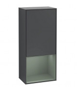 Шкафчик для ванной Villeroy & Boch Finion 41,8х93,6х27 см петли слева с подсветкой МДФ темно-синий матовый лак/оливковый матовый лак G540GMHG